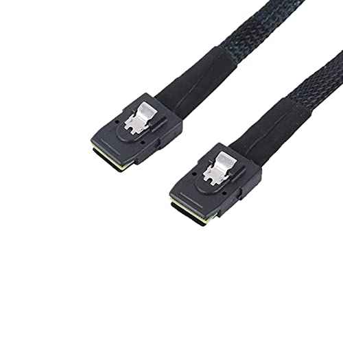 WLGQ Mini SAS 36Pin Cable 1M (3.3FT) - SFF-8087 Male to Male Internal Data Cable for Server Hard Disk RAID - WLGQHUB