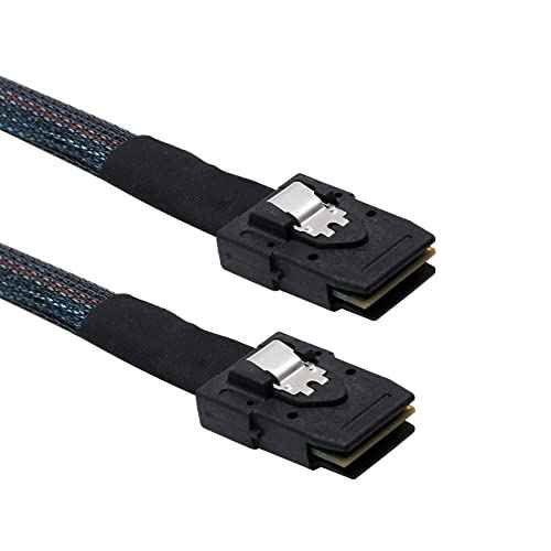 WLGQ Mini SAS 36Pin Cable 1M (3.3FT) - SFF-8087 Male to Male Internal Data Cable for Server Hard Disk RAID - WLGQHUB