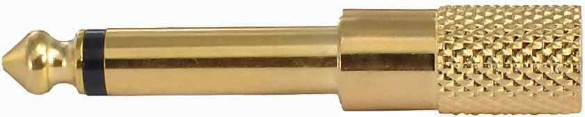WLGQ 6.35mm to 3.5mm Stereo Adapter - All Metal Gold-Plated 1/4in Male to 1/8in Female for Aux Cable, Guitar Amplifier, Digital Piano, Amp, Mixer, Headphones - WLGQHUB
