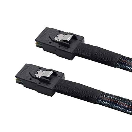 WLGQ Mini SAS 36Pin Cable 1M (3.3FT) - SFF-8087 Male to Male Internal Data Cable for Server Hard Disk RAID - WLGQHUB