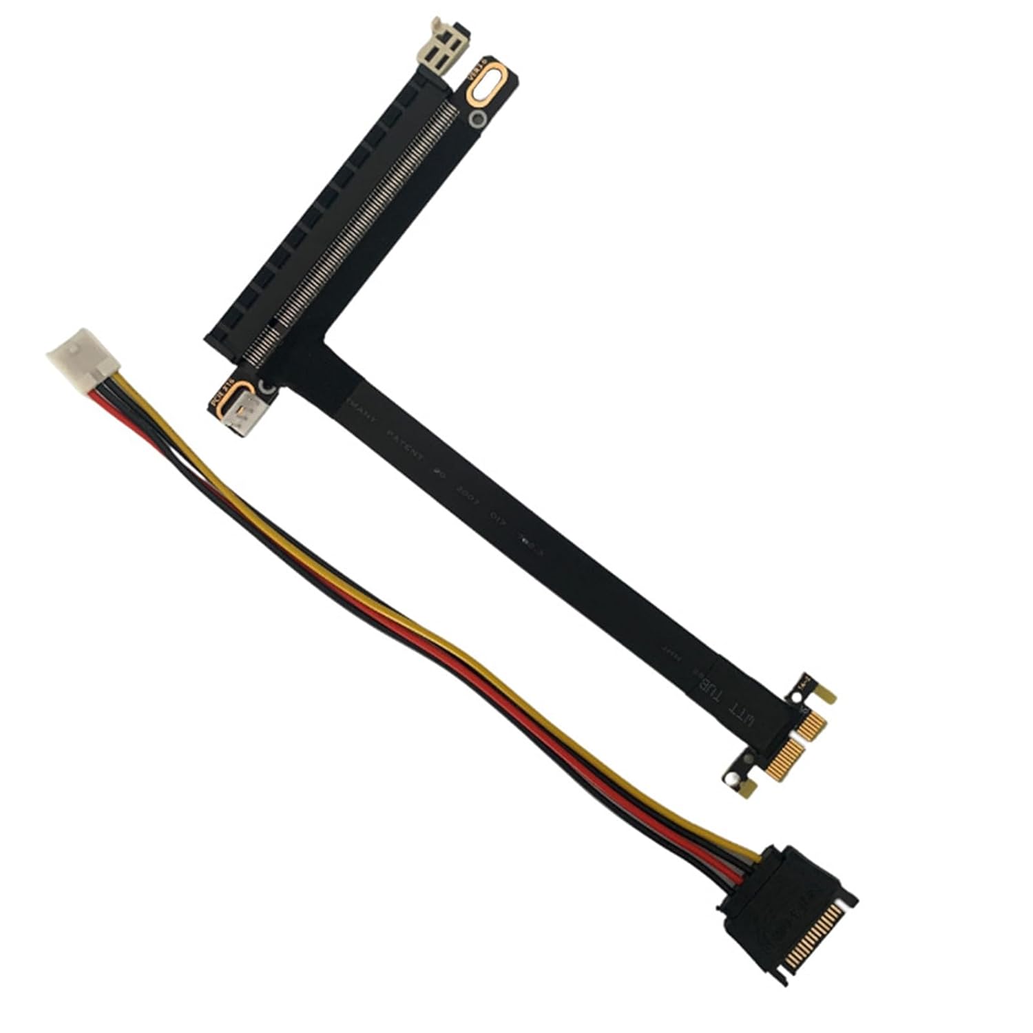WLGQ PCIe Riser Cable for Mining Rig - x1 to x16 Adapter 0.2m , Black - WLGQHUB