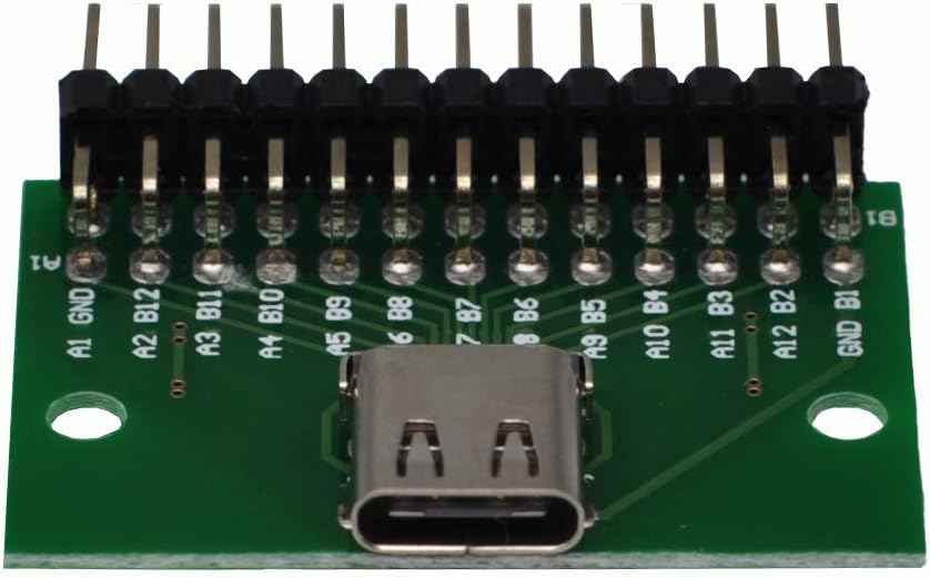 WLGQ USB-C Test Board with PCB Test Socket | 2.54mm Pitch Header | USB 3.1 Type-C Motherboard Diagnostic Tool for Electronics Engineers - WLGQHUB