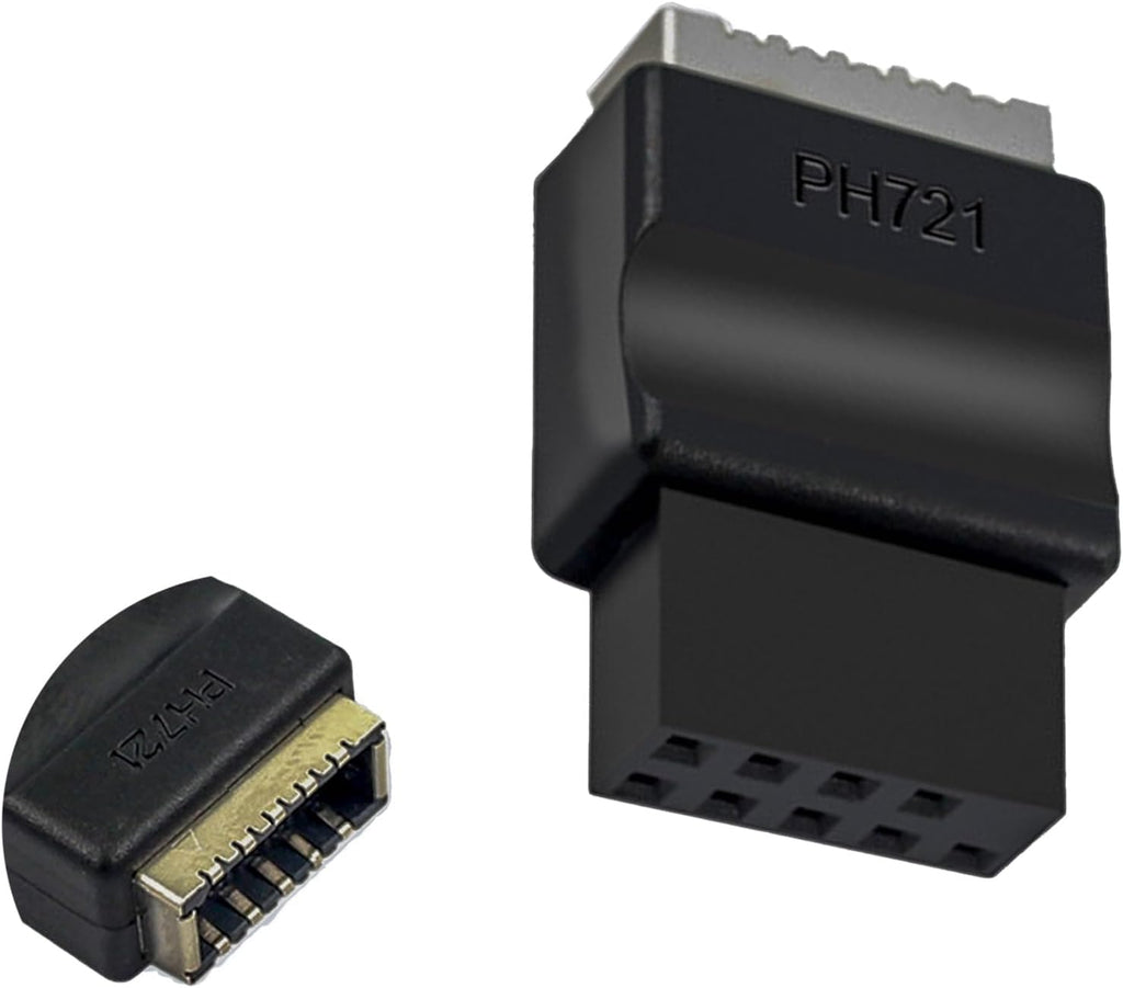 WLGQ USB 2.0 9Pin to Type-E Adapter for Motherboards - Black - WLGQHUB