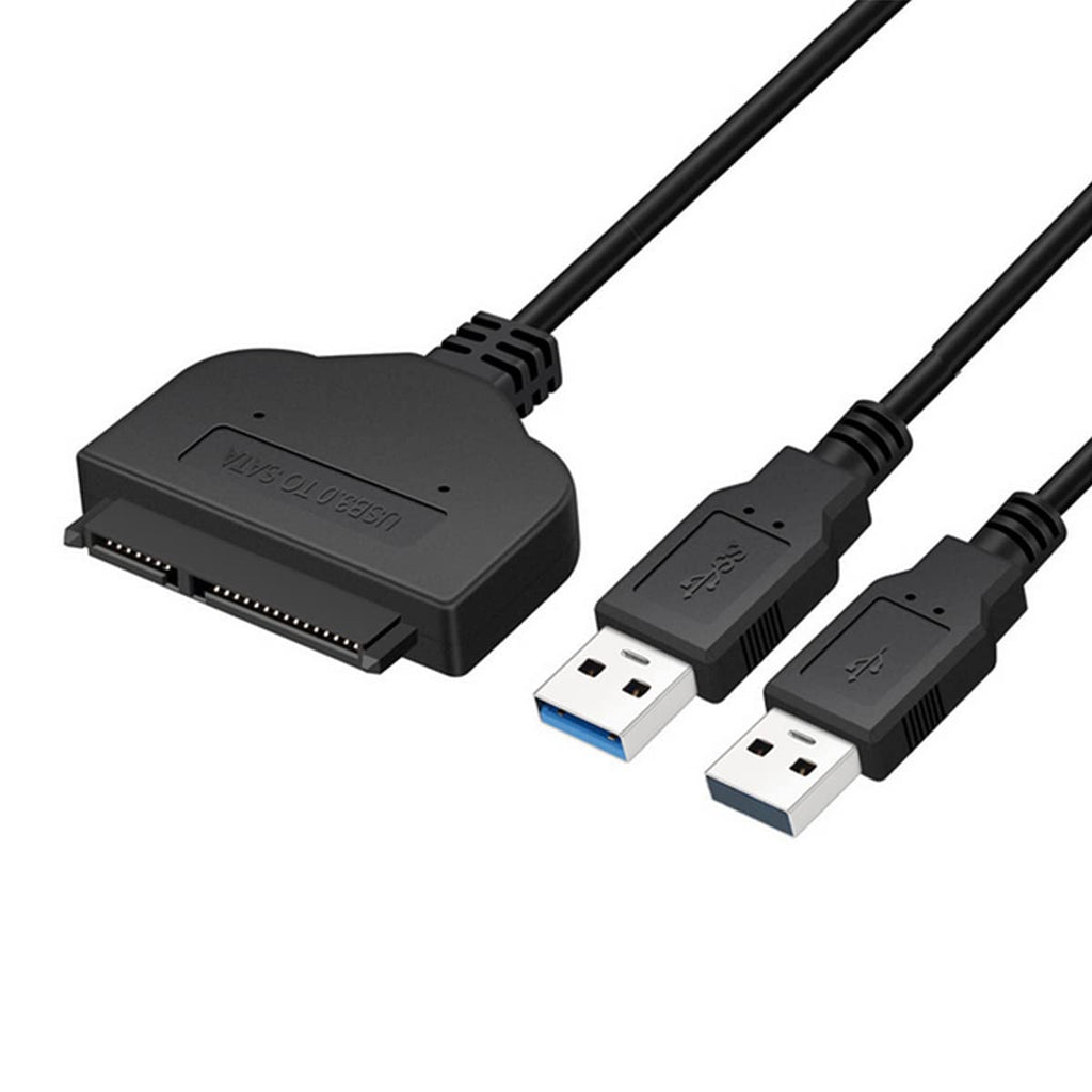 WLGQ SATA to USB Adapter, USB 3.0 to SATA III HDD Converter with USB Power Delivery for 2.5" 3.5" HDD Data Transfer - WLGQHUB