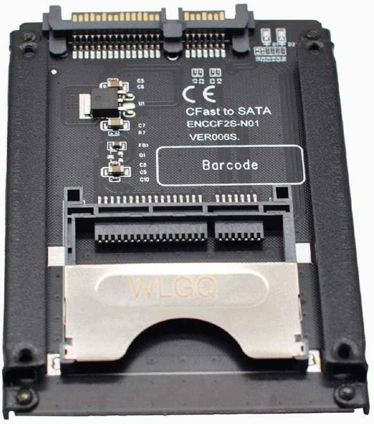 WLGQ CFAST Card Reader SATA Adapter for Industrial Motherboard - 2.5 inch Hard Disk Case SSD HDD with 540MB/S Reading Speed for EOS-1D X Mark II - WLGQHUB