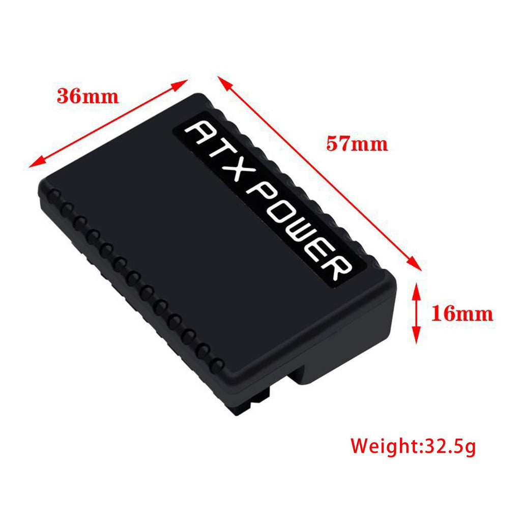 WLGQ ATX 24 Pin Right Angle Adapter - 90 Degree Male to Female Connector with Protective Shell for PC Motherboard Power Supply - WLGQHUB