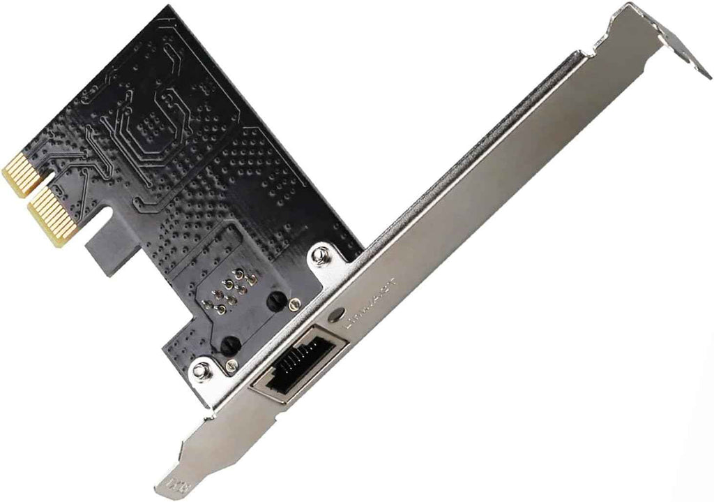 PCI-E Network Card - Gigabit Ethernet Adapter with Intel 8111E Chip, 1000Mbps, PCI Express X1 Interface - WLGQHUB