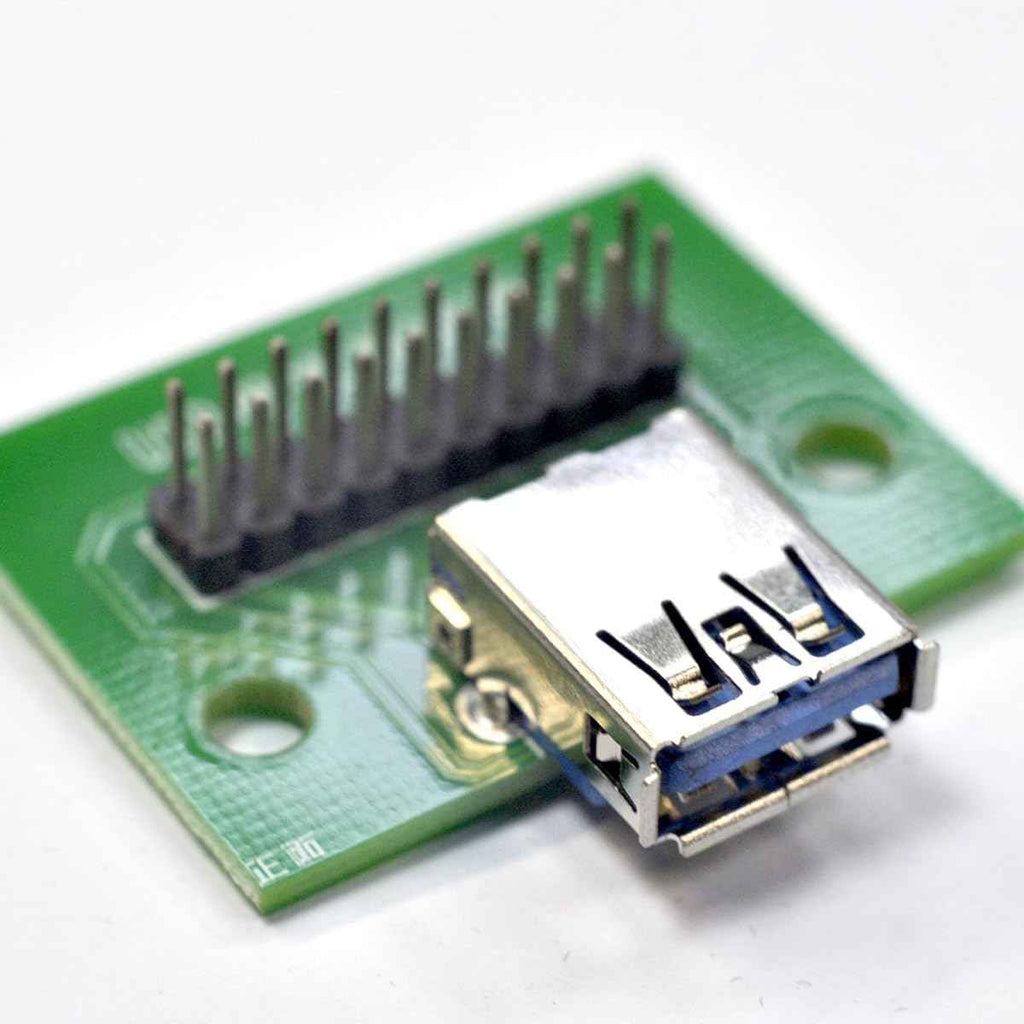 WLGQ USB 3.0 A Female Breakout Board 2.54mm DIY Test Connector with 10pin PCB Board - WLGQHUB