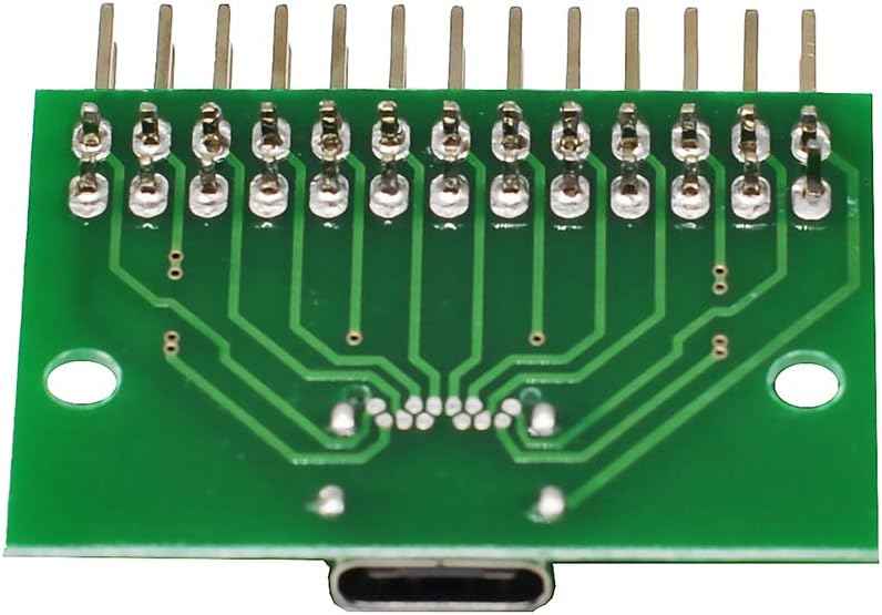 WLGQ USB-C Test Board with PCB Test Socket | 2.54mm Pitch Header | USB 3.1 Type-C Motherboard Diagnostic Tool for Electronics Engineers - WLGQHUB