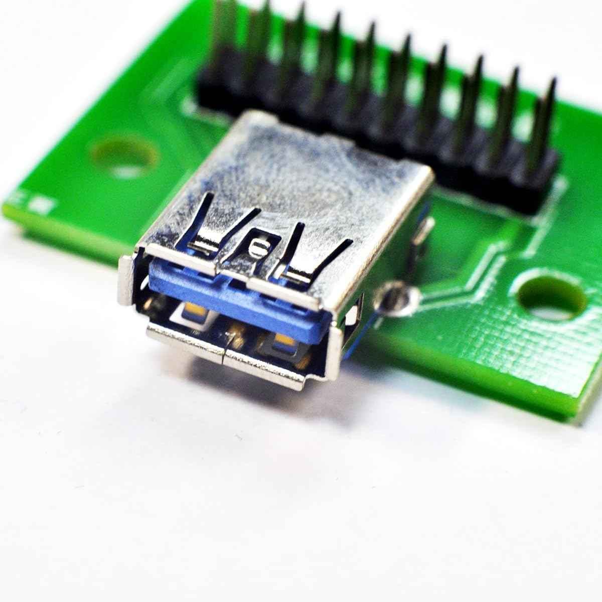 WLGQ USB 3.0 A Female Breakout Board 2.54mm DIY Test Connector with 10pin PCB Board - WLGQHUB