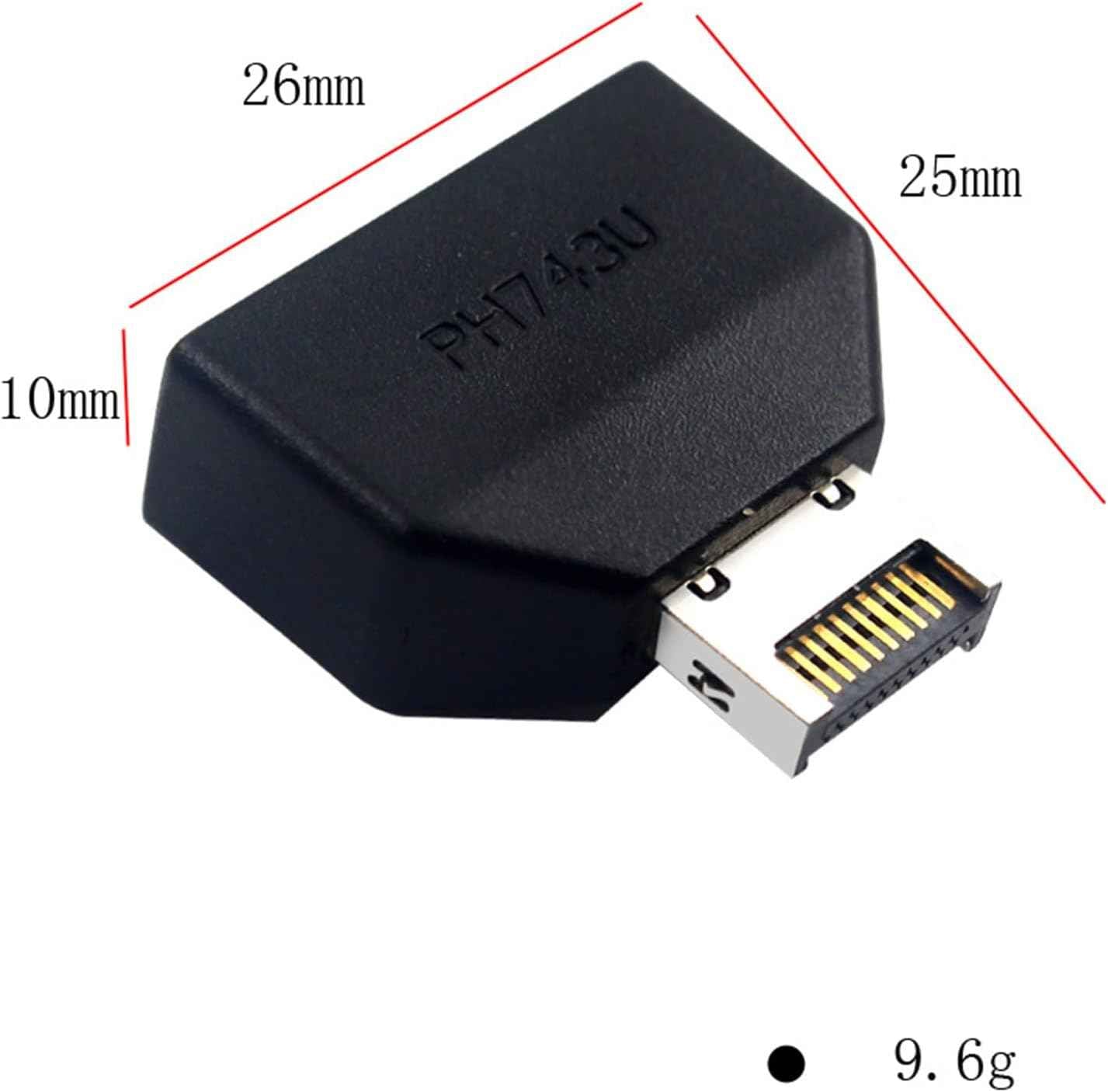 WLGQ USB 3.0 Motherboard Adapter - Type E to 19Pin Converter for Data Transfer - WLGQHUB