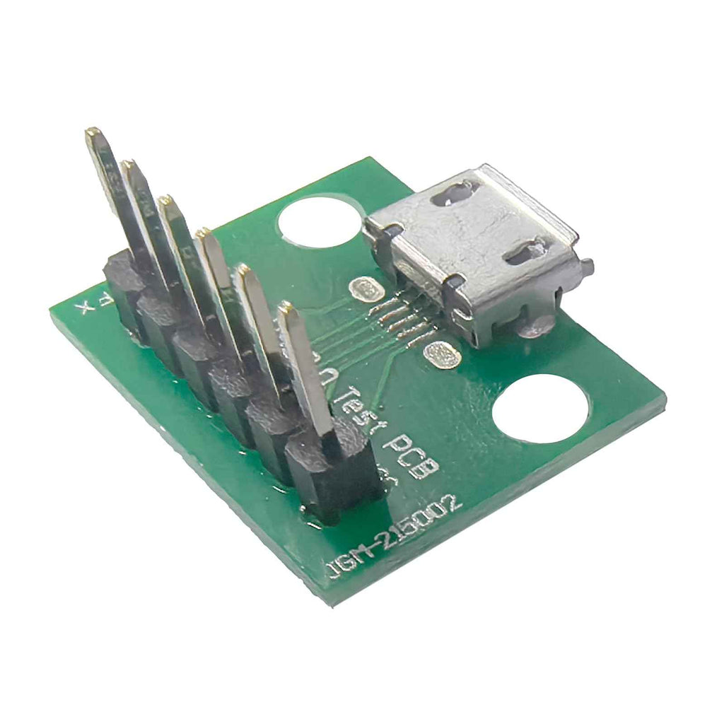 WLGQ Micro USB 2.0 Breakout Board - 6-Pin Test PCB Interface, 10 Pack for Easy Connections - WLGQHUB