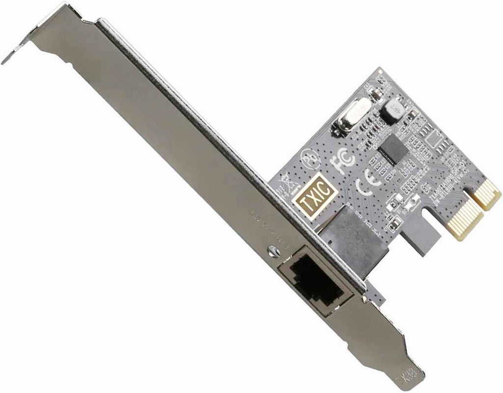 PCI-E Network Card - Gigabit Ethernet Adapter with Intel 8111E Chip, 1000Mbps, PCI Express X1 Interface - WLGQHUB