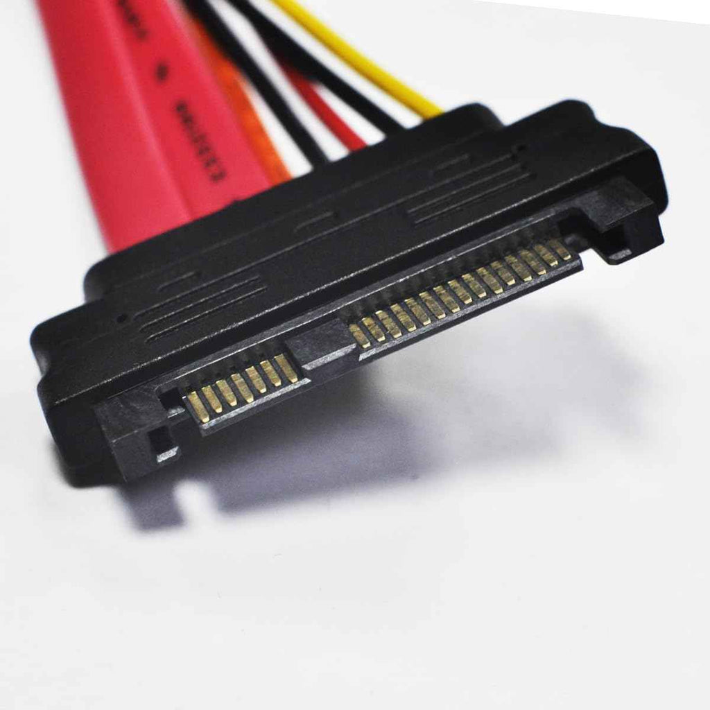 WLGQ SAS 29PIN SFF-8482 Extension Cable - Male to Female Hard Drive Cable - WLGQHUB