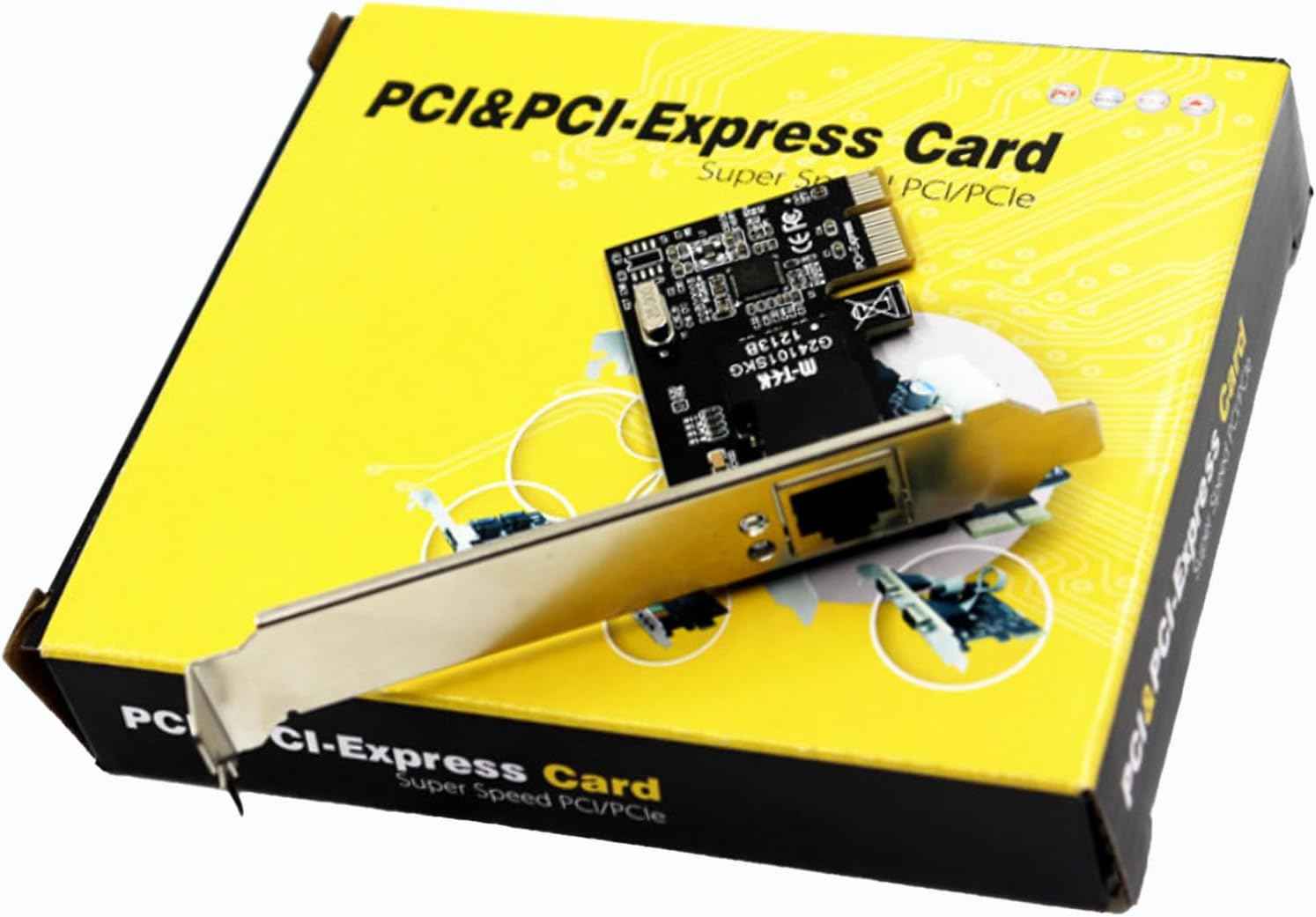 PCI-E Network Card - Gigabit Ethernet Adapter with Intel 8111E Chip, 1000Mbps, PCI Express X1 Interface - WLGQHUB