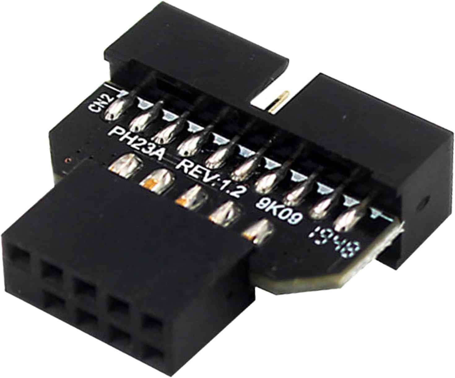 WLGQ USB 2.0 Adapter 9PIN to 19PIN - Female to Male Converter for Computer Motherboard Header - WLGQHUB