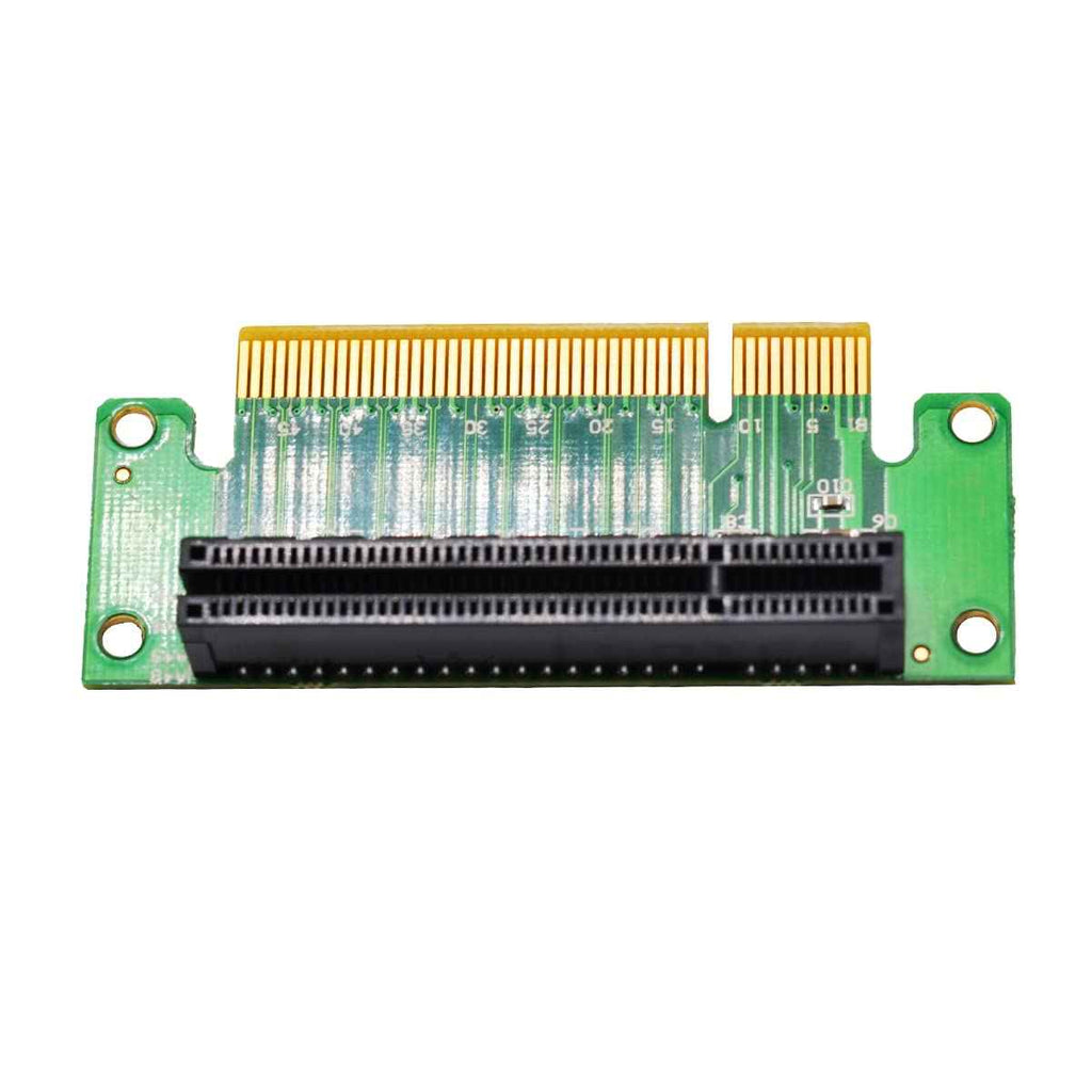 WLGQ PCIe X8 Riser Card Male to Female Adapter, PCI Express 8X Left 90 Degree for Server, Desktop, and Bitcoin Mining Machines - WLGQHUB