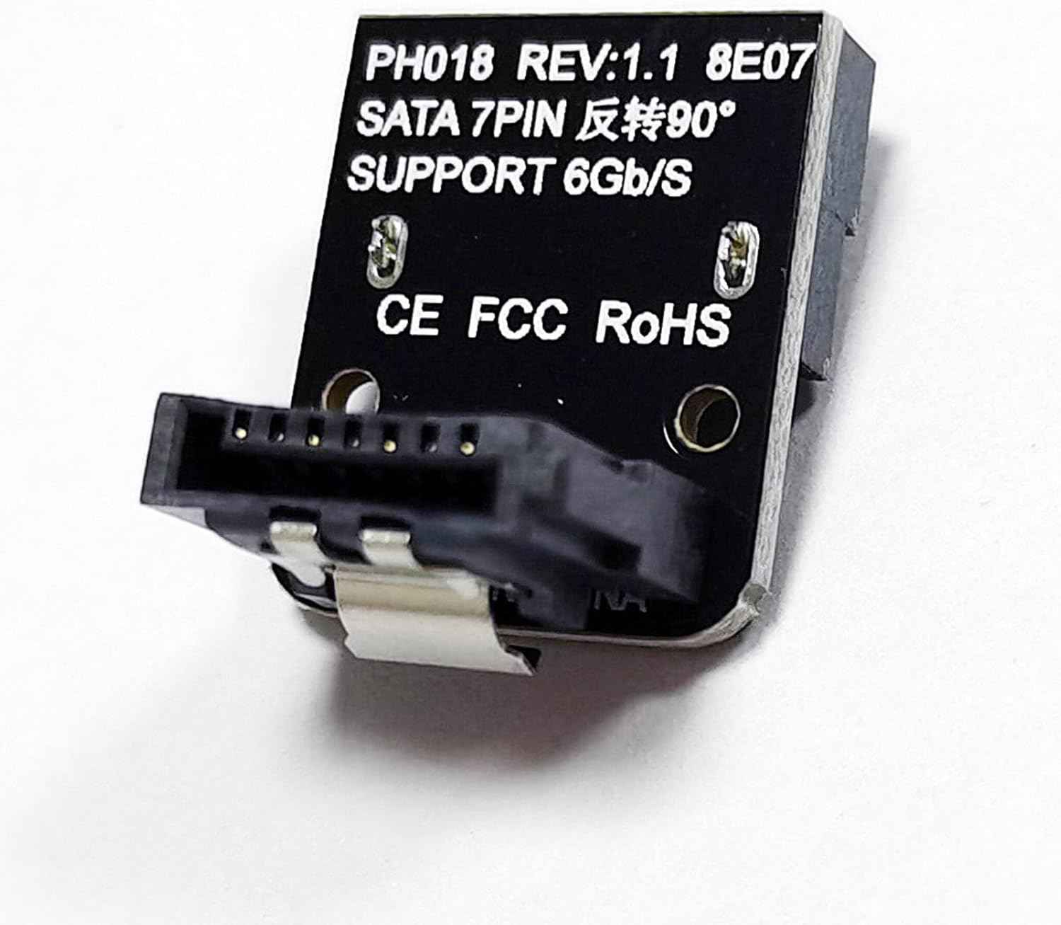 WLGQ SATA Right Angle Adapter - Male to Female 90 Degree Type A & Type B, 2 Pack - WLGQHUB