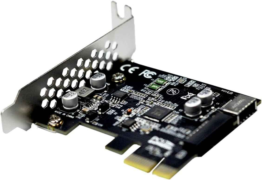 WLGQ PCI-E USB 3.2 Adapter Card - 1X to USB 3.2 GEN1 5Gbps Type-E + IDC 19Pin USB A Female Socket Expansion - WLGQHUB