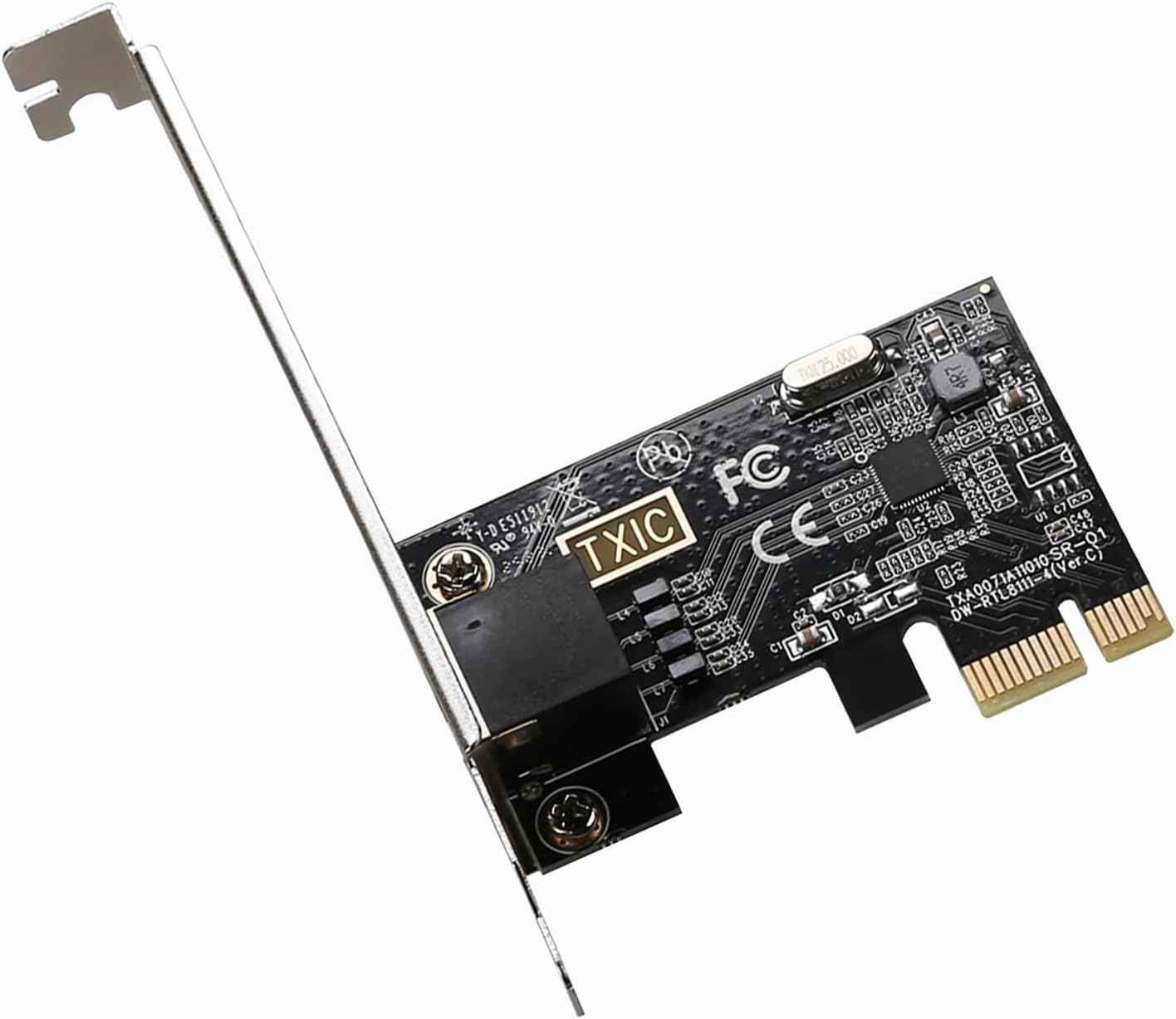 PCI-E Network Card - Gigabit Ethernet Adapter with Intel 8111E Chip, 1000Mbps, PCI Express X1 Interface - WLGQHUB