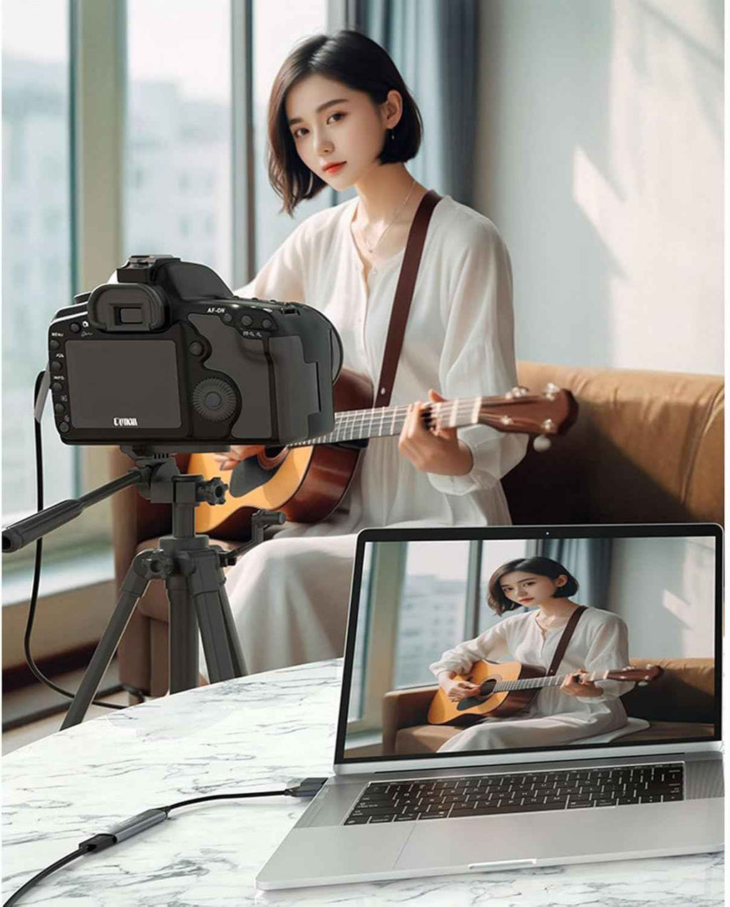 WLGQ HDMI Video Capture Card for 1080P 60FPS Live Streaming & Gaming - Plug & Play HDMI to USB 3.0 & USB-C for DSLR, Camcorder, PC, Mac, Tablet - Low Latency - 1 Pack - WLGQHUB