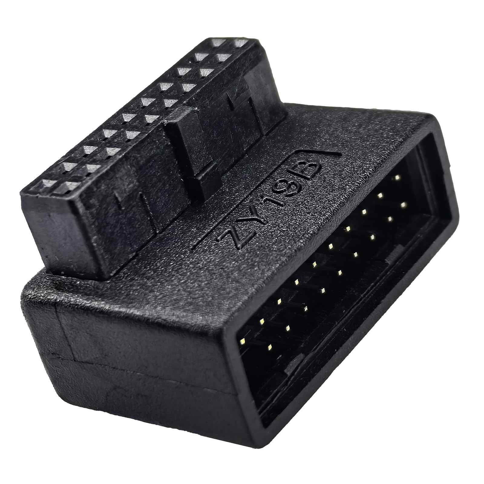 WLGQ USB 3.0 Right Angle Extension Adapter 90 Degree Male to Female for Efficient Cable Management & Easy PC Assembly - WLGQHUB
