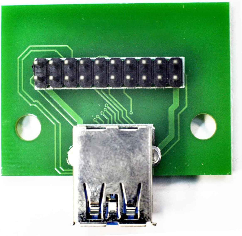 WLGQ USB 3.0 A Female Breakout Board 2.54mm DIY Test Connector with 10pin PCB Board - WLGQHUB